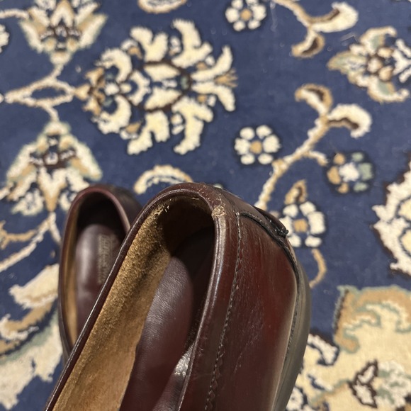 VTG Hanover Handsewn Penny Loafer Mens 9.5 E/C Burgundy Leather USA Dress Shoes main image 8